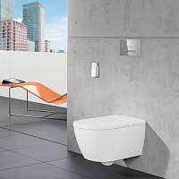 Villeroy & Boch Панель смыва унитаза, цвет: черный матовый 922169AN