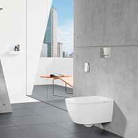 Villeroy & Boch Панель смыва унитаза, цвет: черный матовый 922169AN