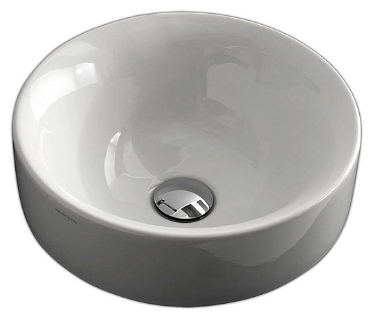 Kerasan Cento Раковина чаша d35x18h см, без перелива, цвет: Bianco 355801