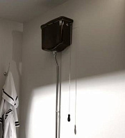 Kerasan Retro Бачок подвесной для высокой трубы, без трубы и механизма, цвет: Nero lucido 108004 nero