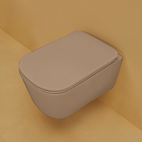 Kerasan Tribeca Унитаз подвесной 54x35 см безободковый, с креплением, без сидения, цвет: Bruno matt 511488