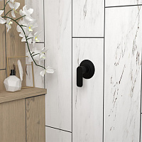 Paini Nove Cмеситель для душа встраиваемый, с внутренней частью, цвет: черный матовый 09YO690