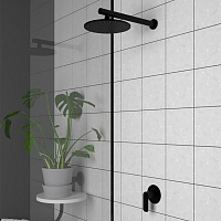 Paini Nove Cмеситель для душа встраиваемый, с внутренней частью, цвет: черный матовый 09YO690