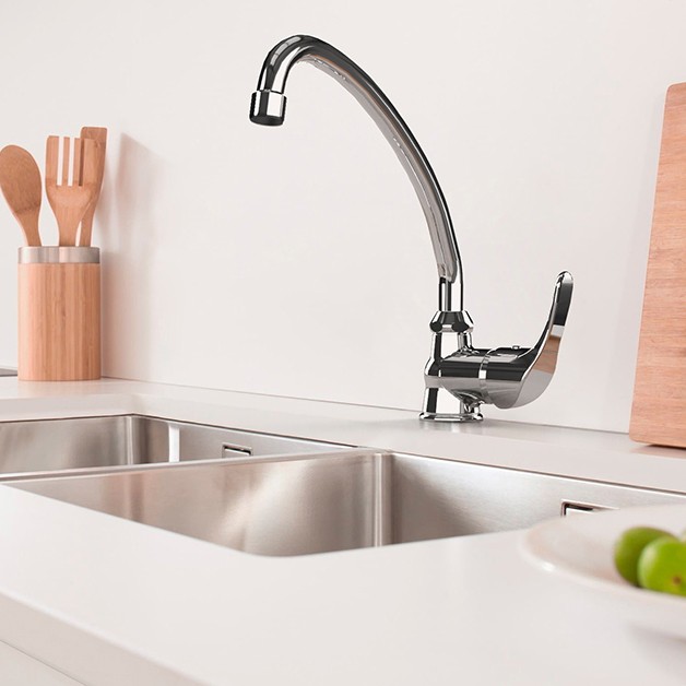 Paini Jolly Смеситель для кухни высота излива 20,8 см, цвет: хром 69CR592ZLMKM