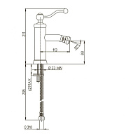 Paini Duomo Смеситель для биде, без донного клапана, цвет: хром 88CR304