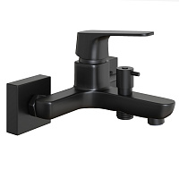 Paini Bari Смеситель для ванны, на 2 отверстия, излив 15,8 см, цвет: черный матовый RTYO111