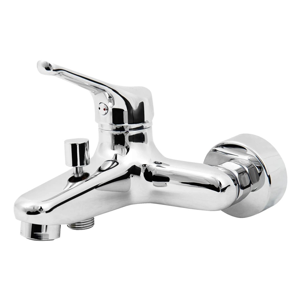 Paini Bios Смеситель для ванны, на 2 отверстия, излив 15,2 см, цвет: хром 059CR111LMKM