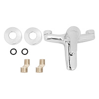 Paini Bios Смеситель для ванны, на 2 отверстия, излив 15,2 см, цвет: хром 059CR111LMKM