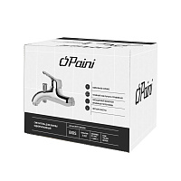 Paini Bios Смеситель для ванны, на 2 отверстия, излив 17 см, цвет: хром 39CR11105LMKM