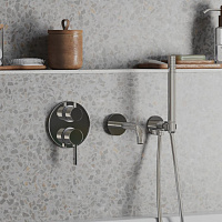 Paini Brera Смеситель для ванны встраиваемый, 2 потребителя, с внутренней частью, цвет: хром 74CR6911