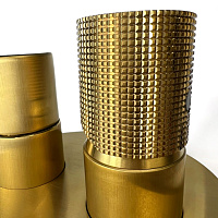 Paini Cox Grip Смеситель для ванны встраиваемый, 2 потребителя, с внутренней частью, цвет: золото 7GPJ6911