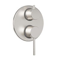 Paini Cox Термостат для ванны встраиваемый, на 2 потребителя, с внутренней частью, цвет: никель браш 78PW6911