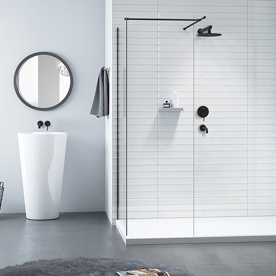 Paini Cox Смеситель для ванны встраиваемый на 2 потребителя с внутренней частью, цвет: черный браш 78PZ6911