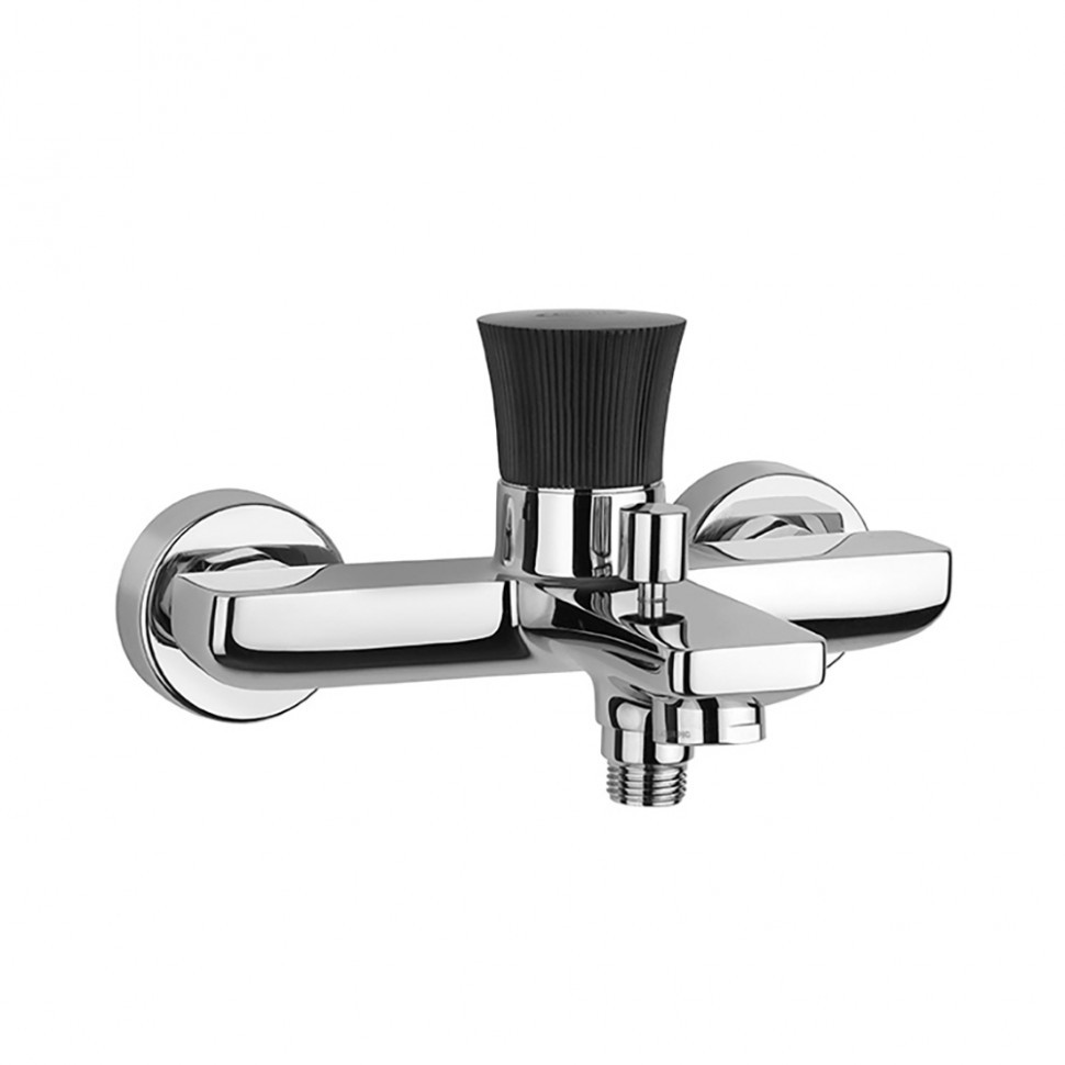 Paini Domus Смеситель для ванны, на 2 отверстия, излив 14,6 см, цвет: хром 18CR111PZ