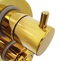 Paini Duomo Смеситель для ванны встраив. с переключ. потоков, без изл., встраив. часть, цвет: золото 88OP6911