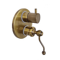 Paini Duomo Смеситель для ванны встраиваемый, 2 потребителя, с внутренней частью, цвет: бронза 88F36911