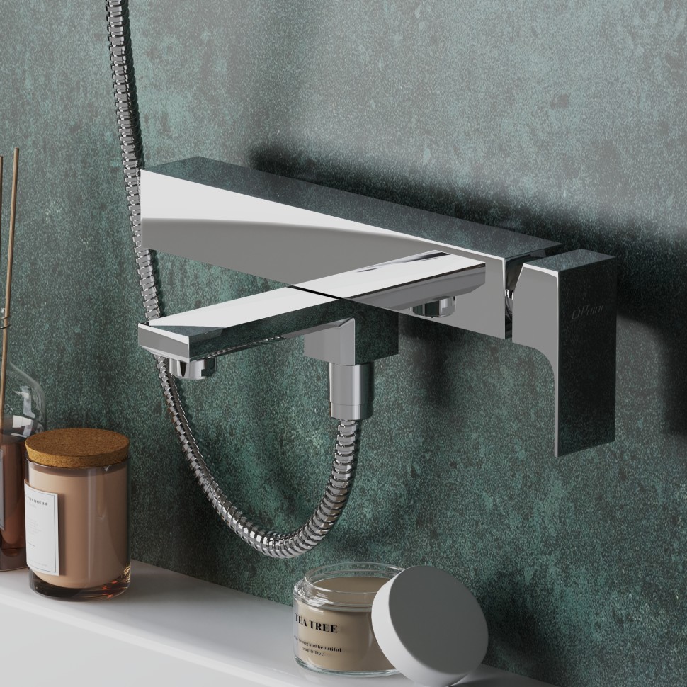 Paini Grazia Смеситель для ванны, на 2 отверстия, излив 16,3 см, цвет: хром 21CR111