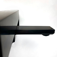 Paini Grazia Смеситель для ванны, на 2 отверстия, излив 16,3 см, цвет: черный брашированный 21PZ111