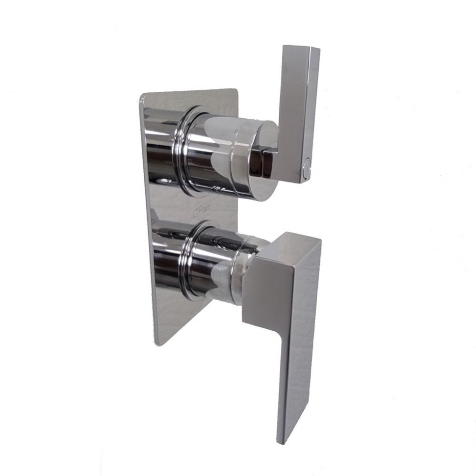 Paini Grazia Смеситель для ванны встраиваемый на 2 потребителчя, с внутренней частью, цвет: хром 21CR6911