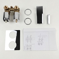 Paini Grazia Смеситель для ванны встраиваемый на 2 потребителчя, с внутренней частью, цвет: хром 21CR6911