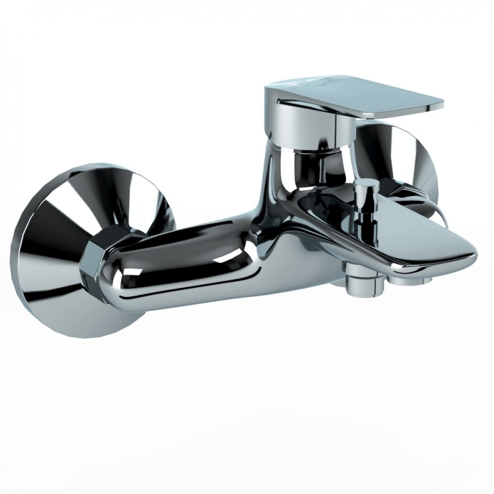 Paini Laguna Смеситель для ванны, на 2 отверстия, излив 14,6 см, цвет: хром LACR111