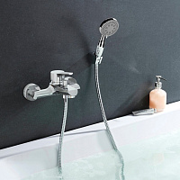 Paini Messina Смеситель для ванны, на 2 отверстия, излив 15,9 см, цвет: хром MECR111