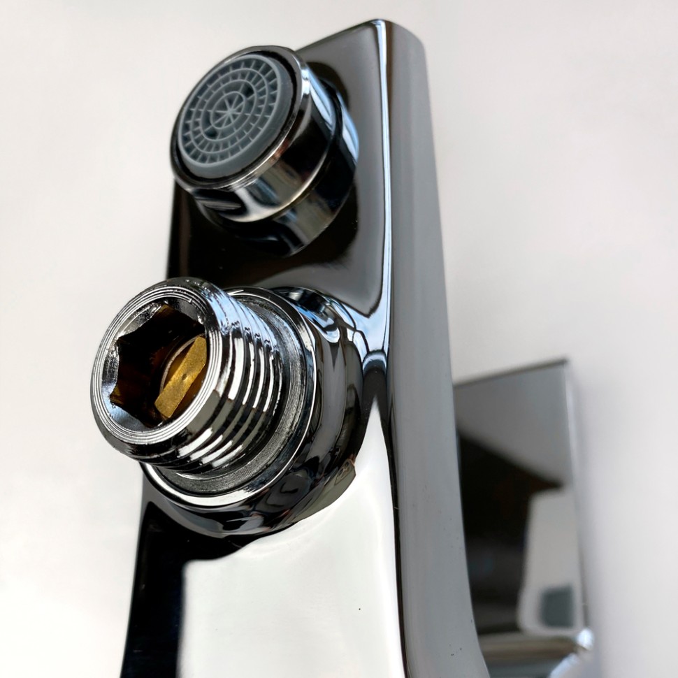 Paini Torre Смеситель для ванны, на 2 отверстия, излив 18 см, цвет: хром 98CR111