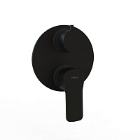 Paini Viva Style Смеситель для ванны встраиваемый, 2 потребителя, с внутренней частью, цвет: черный P4YO6911