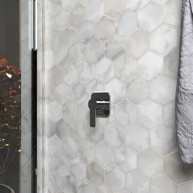 Paini Arena Cмеситель для душа встраиваемый, с внутренней частью, цвет: хром 92CR690FT1LMKM