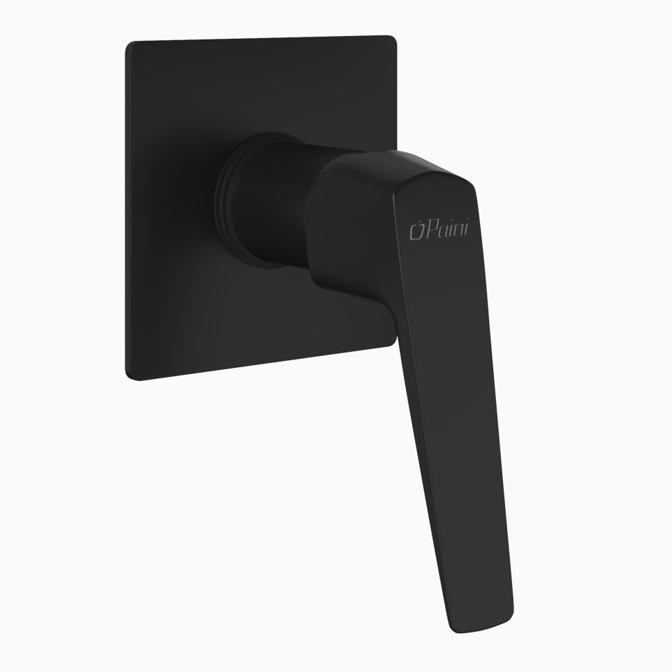 Paini Bari Cмеситель для душа встраиваемый, с внутренней частью, цвет: черный матовый RTYO690