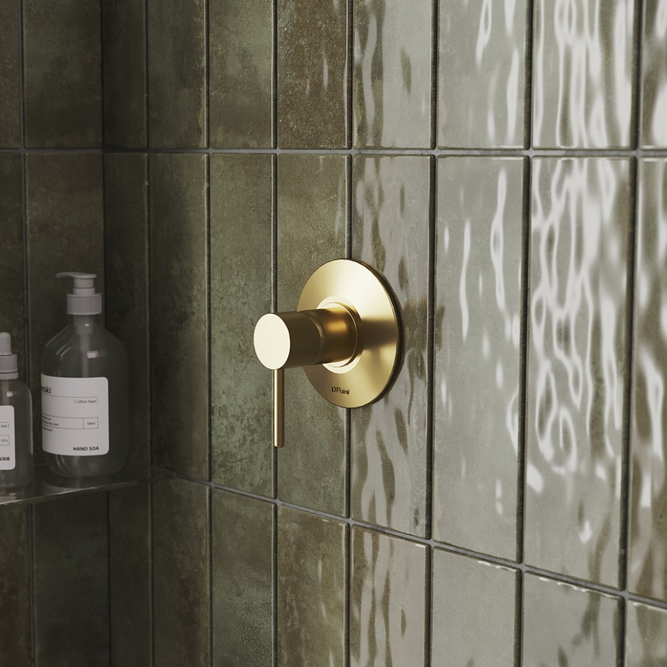 Paini Cox Cмеситель для душа встраиваемый, с внутренней частью, цвет: золото брашированное 78PJ690