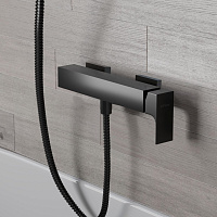 Paini Grazia Смеситель для душа на 2 отверстия без излива, цвет: черный брашированный 21PZ511