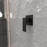 Paini Grazia Cмеситель для душа встраиваемый с внутренней частью, цвет: черный брашированный 21PZ690