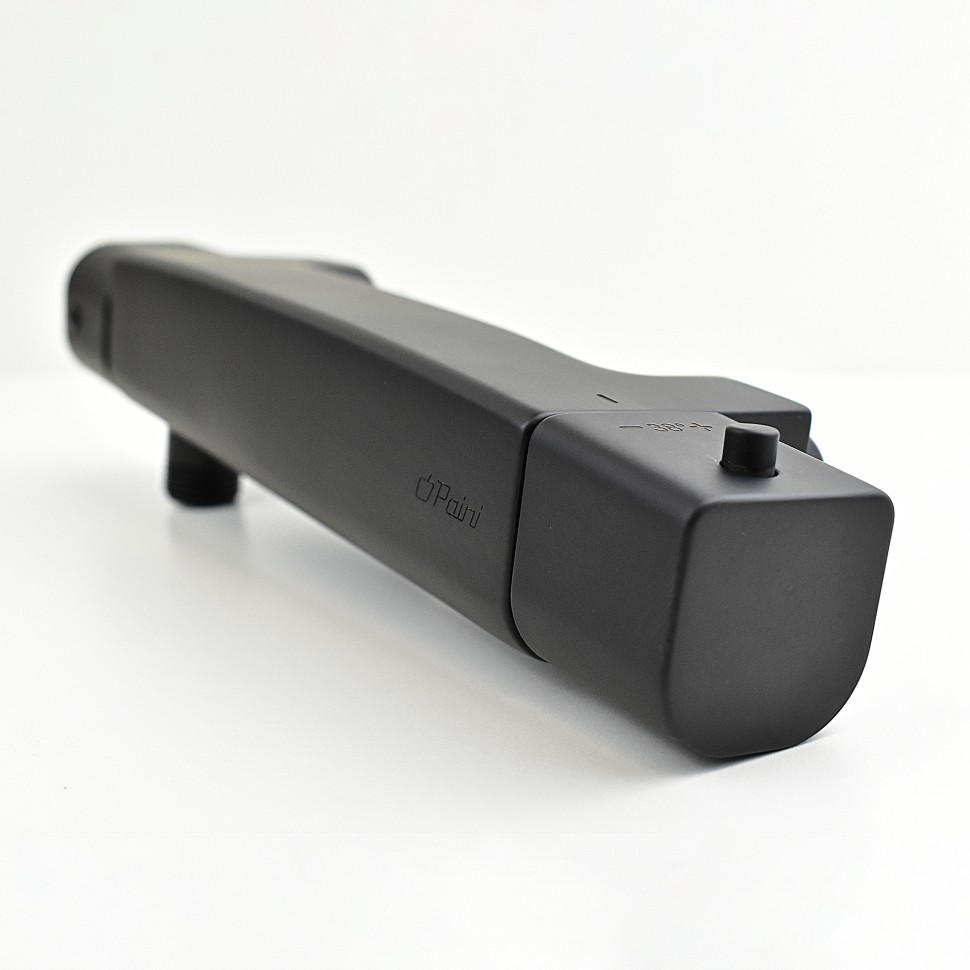 Paini Nove Смеситель для душа с термостатом на 2 отверстия, без излива, цвет: черный матовый 09YO511TH