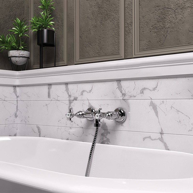 Paini Ornellaia Смеситель для душа на 2 отверстия без излива, цвет: хром 87CR511