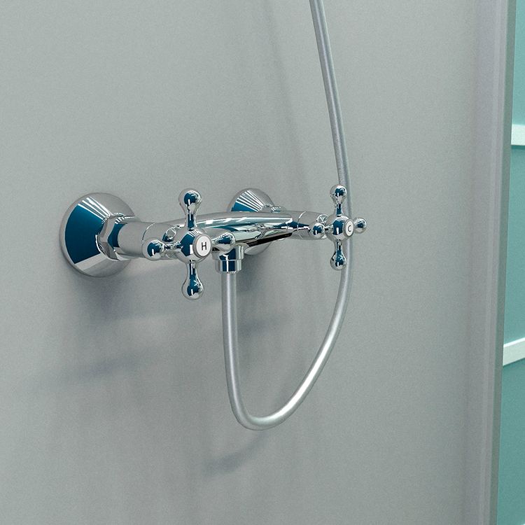 Paini Tango Смеситель для душа на 2 отверстия без излива, цвет: хром TNCR511