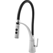 Paini Barolo Смеситель для кухни с гибким изливом, высота излива 18,6 см, цвет: черный матовый A9CR557LMKM