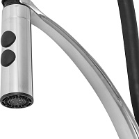 Paini Barolo Смеситель для кухни с гибким изливом, высота излива 18,6 см, цвет: черный матовый A9CR557LMKM