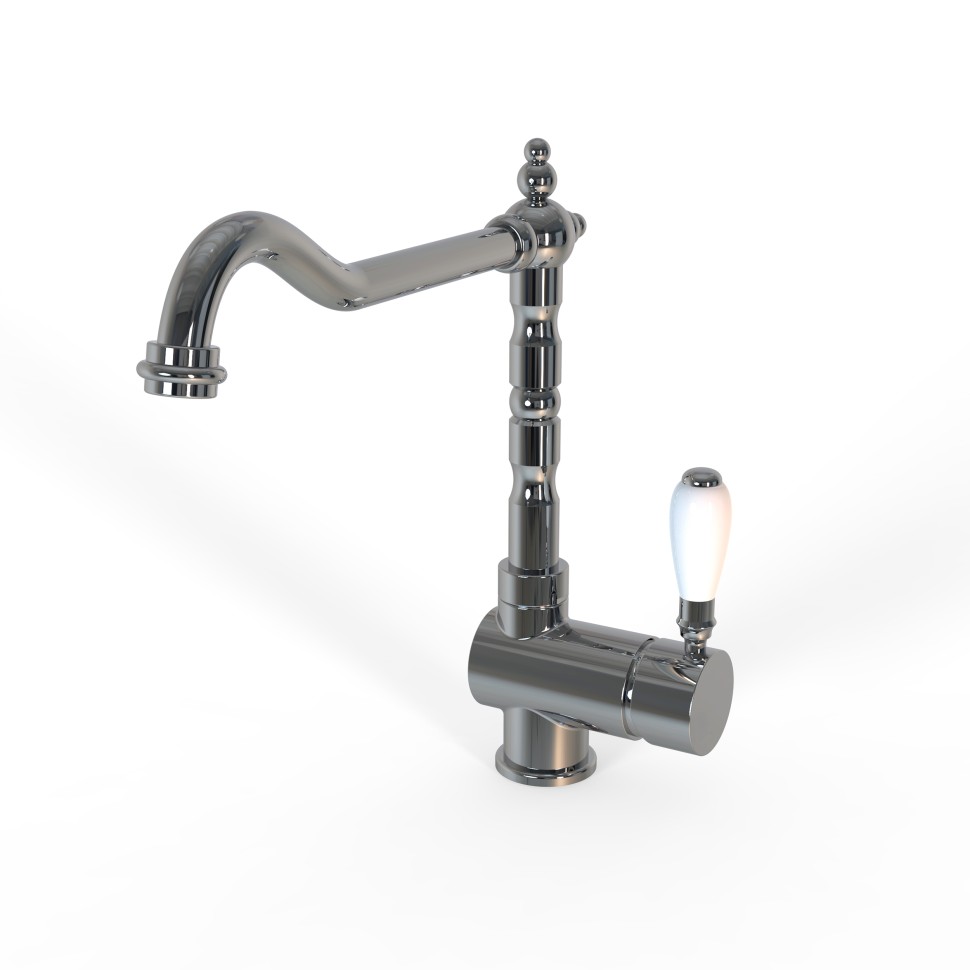 Paini Cox Смеситель для кухни с поворотным изливом, высота излива 22,1 см, цвет: хром 78CR5881ANTKM