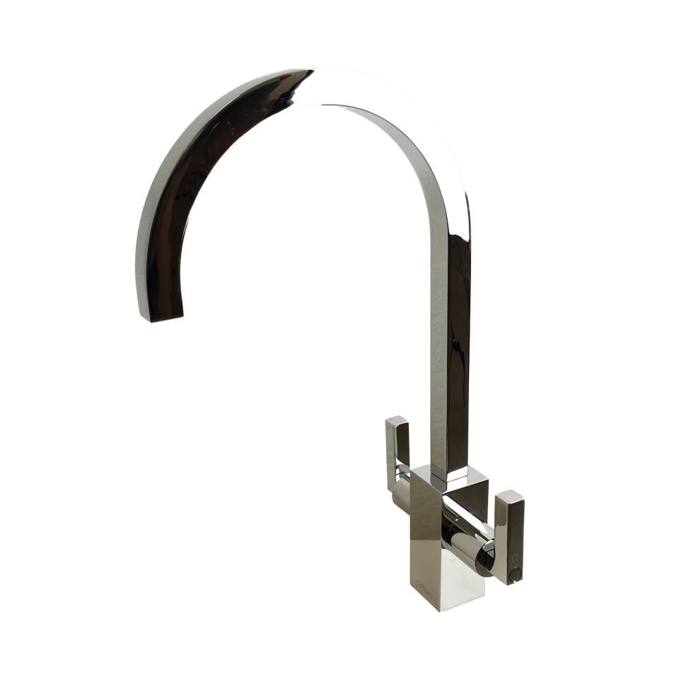 Paini Cucina Смеситель для кухни с поворотным изливом, высота излива 23 см, цвет: хром 64CR490Q12QKM