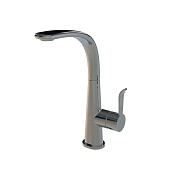 Paini Serena Смеситель для кухни с поворотным изливом, на 1 отв., высота излива 27 см, цвет: хром SECR571LMKM
