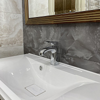 Paini Angel Смеситель для раковины, высота излива 7,6 см, без донного клапана, цвет: хром ANCR205