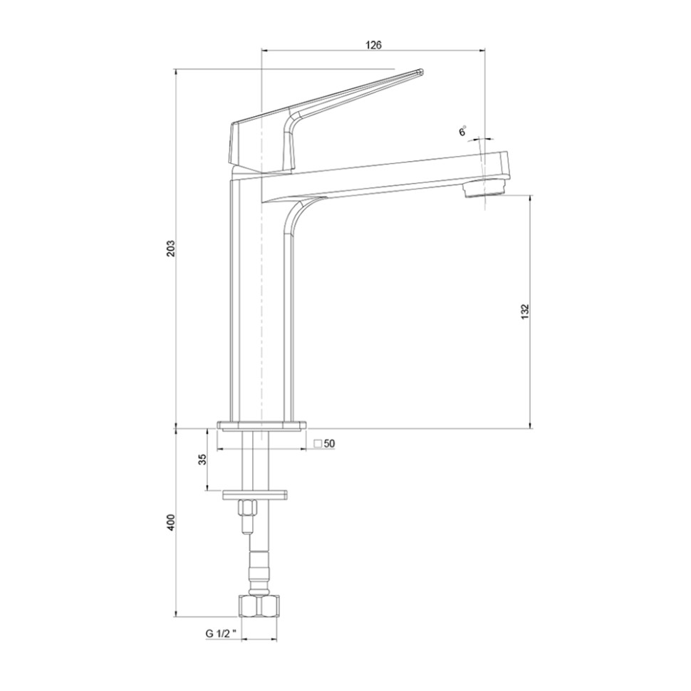 Paini Bari Смеситель для раковины, без донного клапана, высота излива 13,2 см, цвет: хром RTCR205