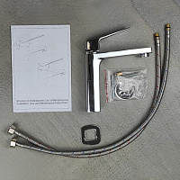 Paini Bari Смеситель для раковины, без донного клапана, высота излива 13,2 см, цвет: хром RTCR205