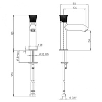 Paini Domus Смеситель для раковины, высота излива 10,6 см, без донного клапана, цвет: хром 18CR205PZ
