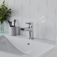 Paini Messina Смеситель для раковины, высота излива 9,2 см, без донного клапана, цвет: хром MECR205N35