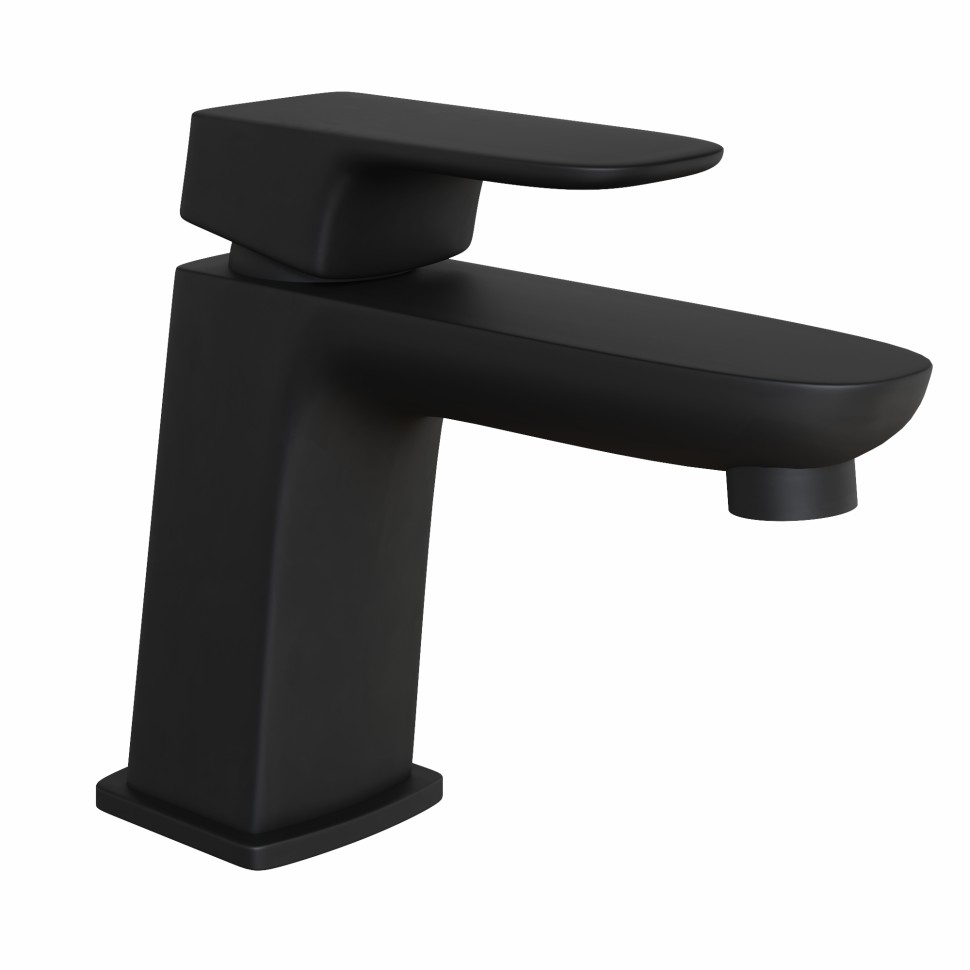 Paini Nove Смеситель для раковины, высота излива 7,6 см, без донного клапана, цвет: черный матовый 09YO205