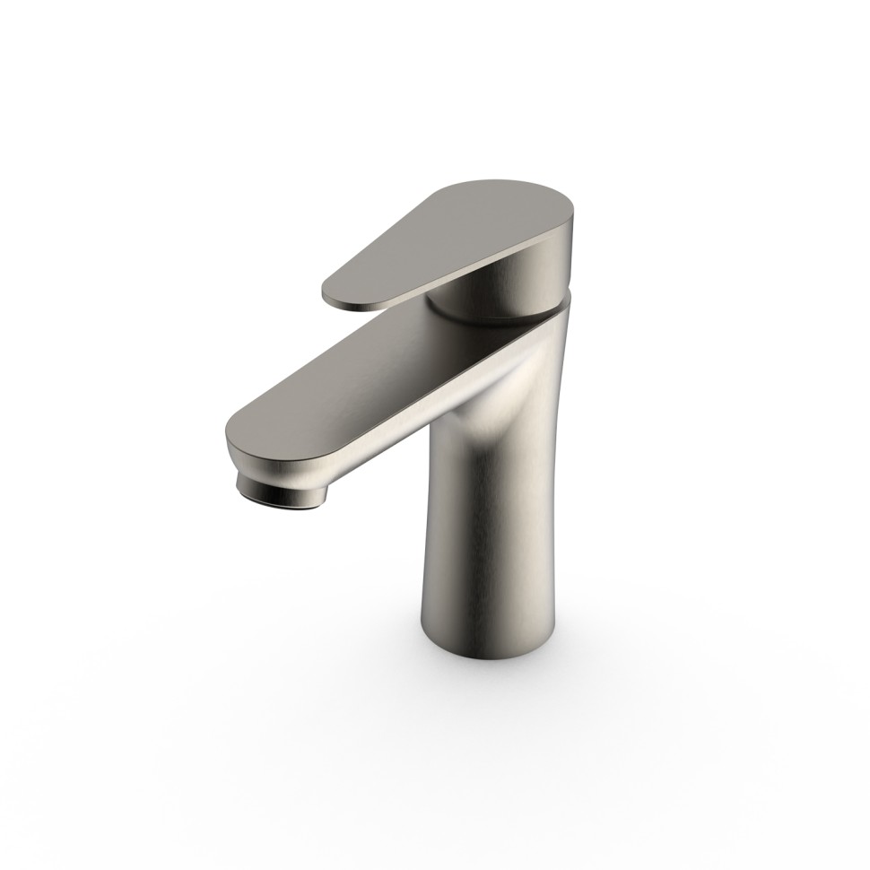 Paini Verona Смеситель для раковины, высота излива 10 см, без донного клапана, цвет: никель браш 99PW205