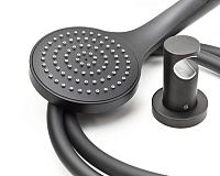 Paini Держатель для ручного душа фиксированный, цвет: черный брашированный 53PZ186TT
