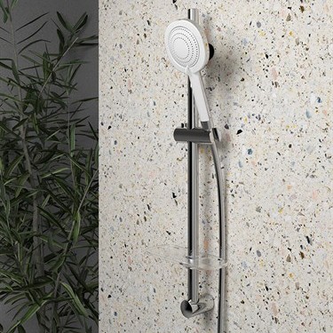 Paini Novara Душевая лейка, 5 режимов, пластик, цвет: хром 50CR155/P18KM